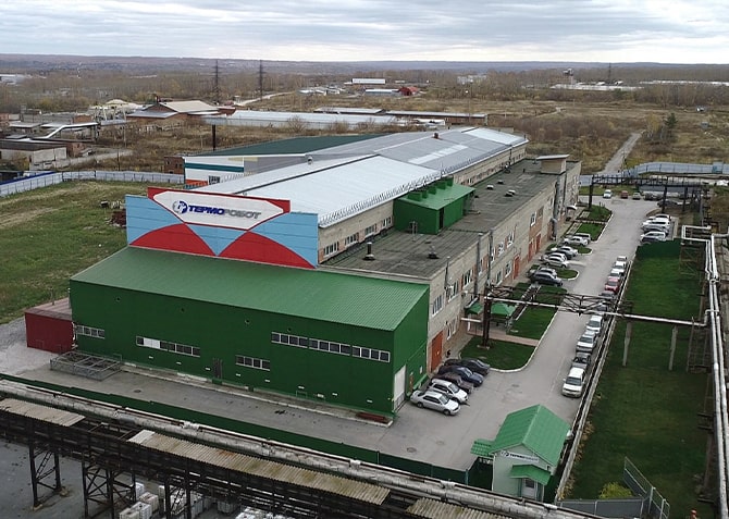 Территория завода Терморобот сверху - КарбоТЭК